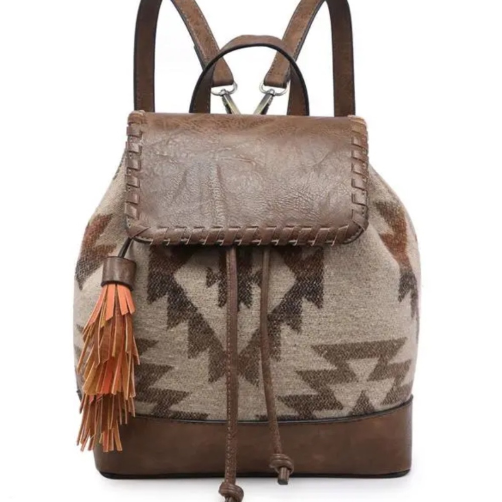 Kourtney Aztec Khaki Backpack